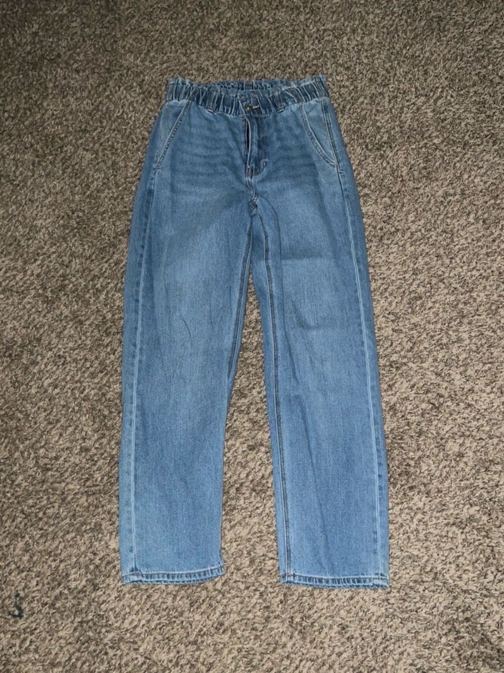 Classic Blue Women’s Jeans with Elastic Waist